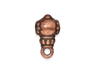TierraCast : Bead - Lotus Guru, Antique Copper