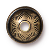 TierraCast : Bead - 10.5 x 6mm, 2mm Hole, Western, Brass Oxide