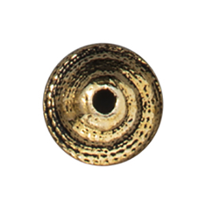TierraCast : Bead Cap - 7 mm Shell, Antique Gold