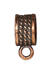 TierraCast : Bail - 8mm Rope, Antique Copper