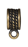 TierraCast : Bail - 8mm Rope, Brass Oxide