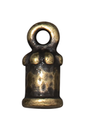 TierraCast : Cord End - 2mm Palace, Brass Oxide