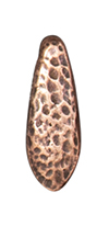 TierraCast : Bead - Hammertone Dagger, Antique Copper