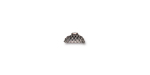 TierraCast : Bead Cap - Acorn, Antique Silver