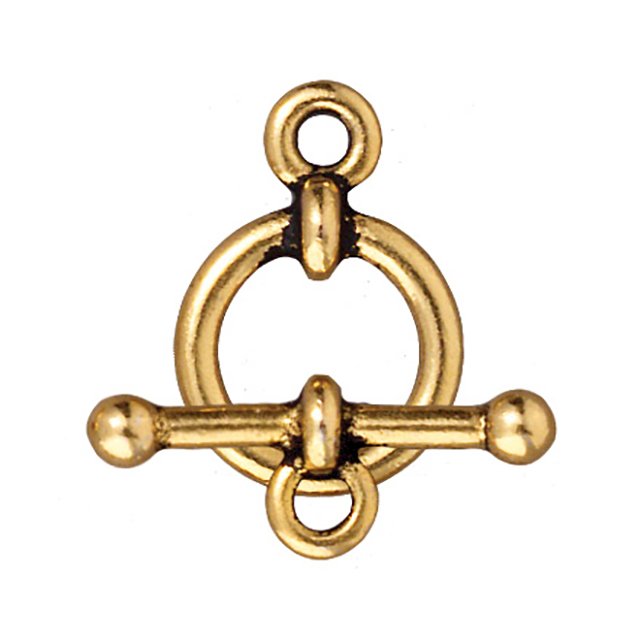 TierraCast : Clasp Set - 1/2" Anna's, Antique Gold