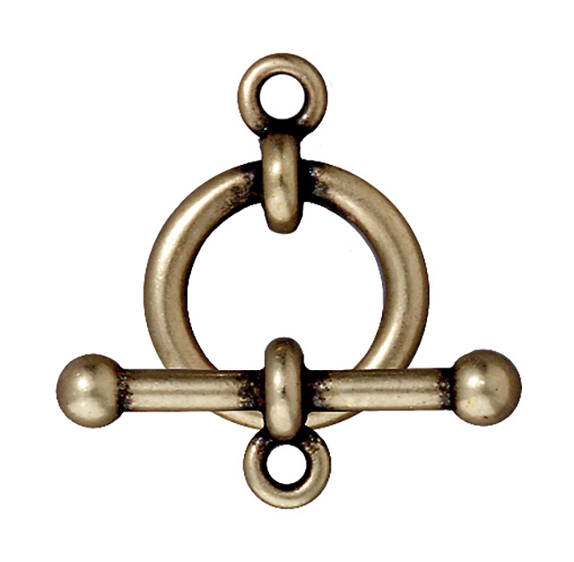 TierraCast : Clasp Set - 5/8" Anna's, Brass Oxide