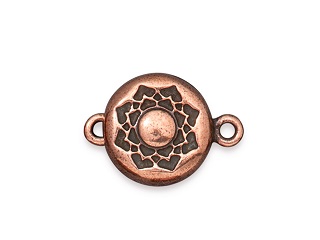 TierraCast : Magnetic Clasp Set - Lotus, Antique Copper