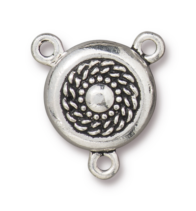 TierraCast : Magnetic Clasp Set - 15mm, 1.7mm Loop, Opulence, Antique Silver
