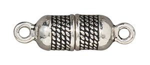 TierraCast : Magnetic Clasp Set - Rope, Antique Silver