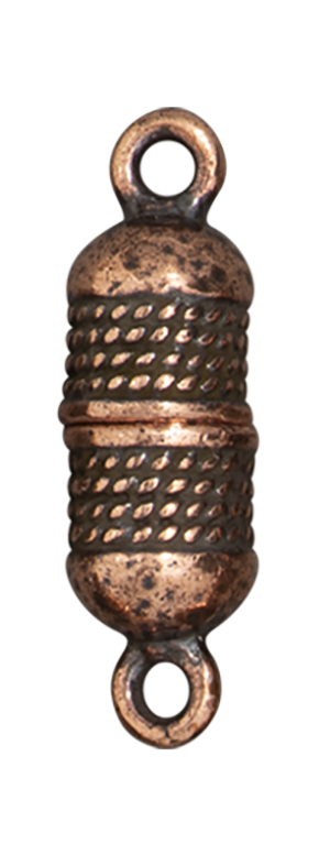 TierraCast : Magnetic Clasp Set -Rope, Antique Copper