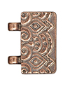 TierraCast : Magnetic Clasp Set - Temple Stitch-In, Antique Copper