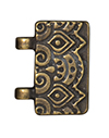 TierraCast : Magnetic Clasp Set - Temple Stitch-In, Brass Oxide
