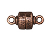 TierraCast : Magnetic Clasp Set - Hammertone, Antique Copper