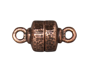 TierraCast : Magnetic Clasp Set - Hammertone, Antique Copper