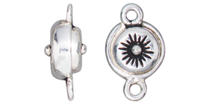 TierraCast : Magnetic Clasp Set - Starburst, Antique Silver