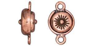 TierraCast : Magnetic Clasp Set - Starburst, Antique Copper