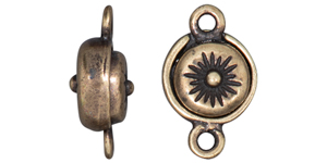 TierraCast : Magnetic Clasp Set - Starburst, Brass Oxide