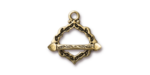 TierraCast : Clasp Set - Cathedral, Antique Gold