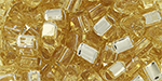 TOHO Triangle 5mm : Silver-Lined Lt Topaz