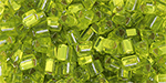 TOHO Triangle 8/0 Tube 2.5" : Lime Green