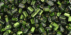 TOHO Triangle 11/0 : Silver-Lined Olivine