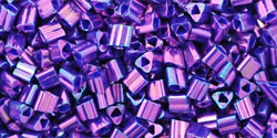 TOHO Triangle 11/0 Tube 2.5" : Higher-Metallic Grape