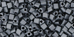 TOHO Triangle 11/0 Tube 2.5" : Matte-Color Opaque Gray