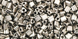 TOHO Triangle 11/0 Tube 2.5" : Nickel