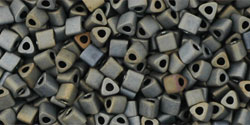 TOHO Triangle 11/0 : Frosted Metallic Iris - Brown