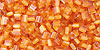 TOHO Triangle 11/0 Tube 5.5" : Inside-Color Jonquil/Burnt Orange-Lined
