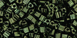 TOHO Triangle 11/0 : HYBRID Metallic Green
