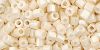 TOHO Hexagon 8/0 : Opaque-Lustered Lt Beige