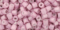 TOHO Hex 8/0 Tube 2.5" : Opaque-Lustered Pale Mauve