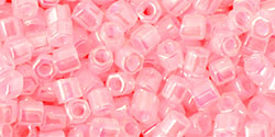 TOHO Hex 8/0 Tube 2.5" : Ceylon Innocent Pink