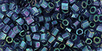 TOHO Hexagon 8/0 : Gold-Lustered Lt Tanzanite