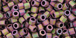 TOHO Hex 8/0 Tube 2.5" : Matte-Color Iris - Violet