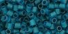 TOHO Hex 8/0 Tube 2.5" : Transparent-Frosted Teal