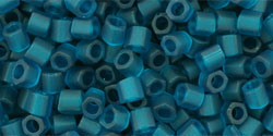 TOHO Hex 8/0 Tube 2.5" : Transparent-Frosted Teal