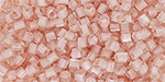 TOHO Hexagon 11/0 : Inside-Color Crystal/Blush-Lined