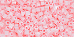 TOHO Hexagon 11/0 : Opaque-Lustered Baby Pink