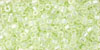 TOHO Hexagon 11/0 Tube 5.5" : Transparent Lemon Lime