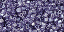 TOHO Hexagon 11/0 Tube 5.5" : Transparent-Lustered Sugar Plum