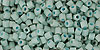 TOHO Hex 11/0 Tube 2.5" : Opaque-Pastel-Frosted Lt Turquoise