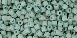 TOHO Hex 11/0 Tube 2.5" : Opaque-Pastel-Frosted Lt Turquoise