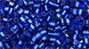TOHO Hexagon 11/0 Tube 2.5" : Silver-Lined Midnight Blue