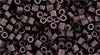 TOHO Hexagon 11/0 Tube 2.5" : Frosted Dk Bronze