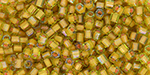 TOHO Hexagon 11/0 : Inside-Color Jonquil/Apricot-Lined