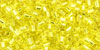 TOHO Hex 11/0 Tube 2.5" : Silver-Lined Lemon