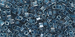 TOHO Hexagon 11/0 : Inside-Color Crystal/Capri-Lined