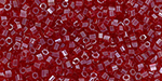 TOHO Hexagon 15/0 : Transparent Ruby Luster
